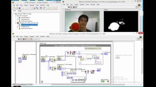 Raspberry Pi  LabVIEWOpenCV  Object Tracking [upl. by Assirol495]