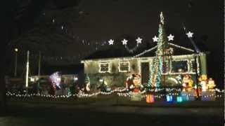 The Chipmunks Song  Christmas Lights Show Des Plaines IL 2012 [upl. by Orferd]