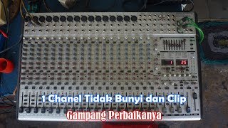 Servis Mixer Behringer Eurodesk SL2442FX Pro Rusak Salah Satu Chanel Over Clip [upl. by Zins]