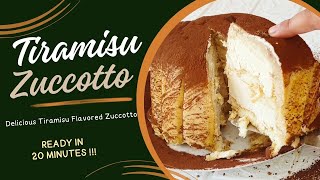 The Italian Dessert that is Becoming Popular on the Web TIRAMISU ZUCCOTTO Cake [upl. by Sillihp998]