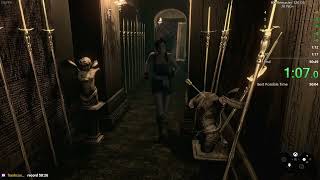 World Record Resident Evil HD Jill NG DS Speedrun 5019 [upl. by Adnolahs]