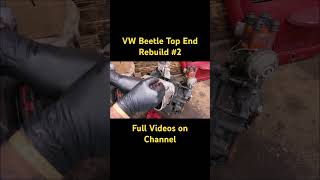 VW Beetle Motor Top End Rebuild 2 Time Lapse  VW Bug  Baja Bug  Air cooled 1600cc  shorts [upl. by Tsenrae]