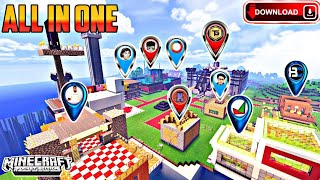 Download All Youtubers World In One Map In MineCraft PE 10 MB [upl. by Sharyl]