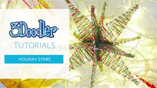 3D Pen Tutorial  Amazing HOLIDAY STAR Decorations [upl. by Sil127]