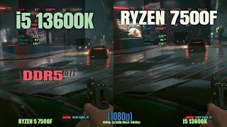 i5 13600k vs Ryzen 7500f ddr5 ram [upl. by Elish]