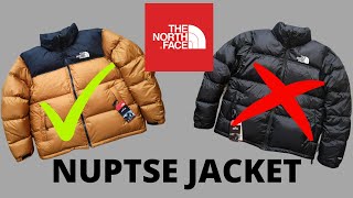 HOW TO SPOT A FAKE NORTH FACE NUPTSE JACKET REAL vs FAKE [upl. by Jovitta]