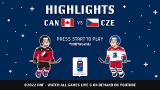 Highlights  Canada vs Czechia  2022 IIHFWorlds [upl. by Nnybor]