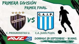 EN VIVO  FÚTBOL LOCAL DE PRIMERA PROGRESISTAS VS JUAN PUJOL  AVCHD [upl. by Atsylac]