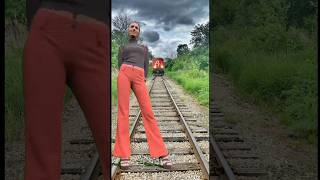 Funny train vs sand sculpture special effects on the train driver half new magical train vfx yt [upl. by Eceinahs]