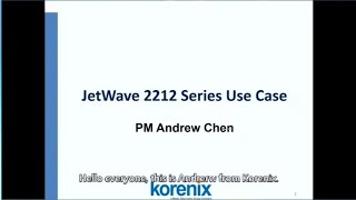 Applications of Korenix Industrial wireless AP family JetWave 2212 series Korenix technology [upl. by Dnilazor]