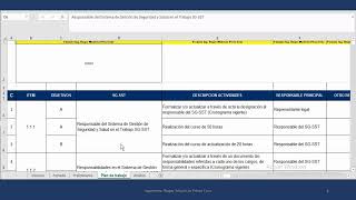 2 4 1 Plan de trabajo anual SGSST 2022⭐Formato Gratis⭐ [upl. by Bust]