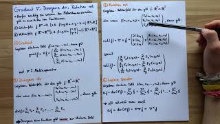 Gradient  Divergenz  Rotation  Laplaceoperator  Vektoranalysis  Höhere Mathematik [upl. by Ima]