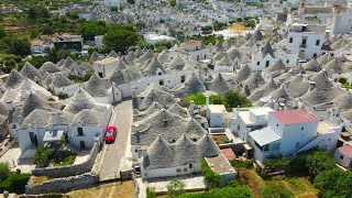 I Trulli di Alberobello  Puglia  by drone 4K [upl. by Anale]