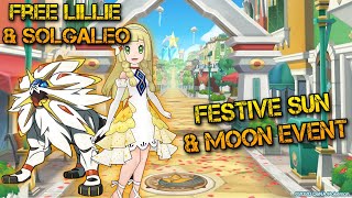 FREE Lillie amp Solgaleo Festive Sun amp Moon Event  Pokemon Masters EX [upl. by Matelda126]