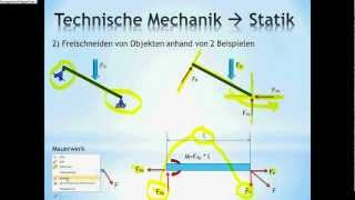 Technische Mechanik  Grundlagen Statik Nachhilfe [upl. by Trahurn]