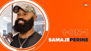 Constant dose of inyourface running Samaje Perine on what Broncos fans can expect from him [upl. by Ciri]