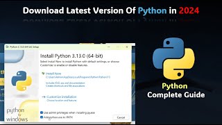 How to Install Python on Windows in 2024  StepbyStep Guide [upl. by Bowrah]