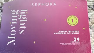 Sephora Moving Lights Holidays 2024 Advent Calendar Spoiler Alert [upl. by Adiv]