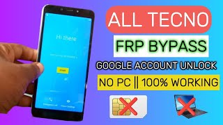 All Tecno FRP BYPASS Pouvoir 3 Air LC6  Google Account Unlock  New Method [upl. by Ahserb]