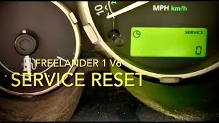 Freelander 1 v6 service indicator reset [upl. by Audsley]