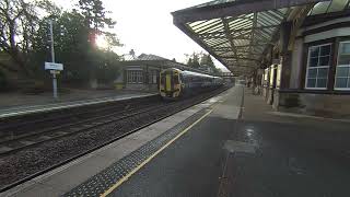 2 DMU trains stopping at Gleneagles on 20241112 at 0955 Visinse VR180 [upl. by Liam]