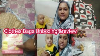 Clothes Bags unboxing ampReview 😌🧐Good Quality  Saree Bags save your Dresslalla [upl. by Aisauqal]