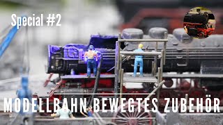 Modellbahn Zubehör bewegte Figuren Maschinen Fahrzeuge 2 [upl. by Kcoj]