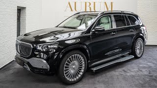 2022 MercedesBenz GLS 600 MAYBACH MANUFAKTUR kristallweiß silbergrau by AURUM International 4K [upl. by Volding849]