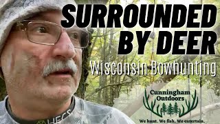 IM SURROUNDED BY DEER  HECS Hunting Suit  GoPro Hunting Footage  Wisconsin Bowhunting 2021 [upl. by Beryle]