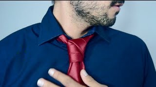 COMO HACER UN NUDO DE CORBATA EN 1 minuto [upl. by Yllil]