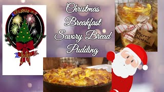 Christmas in Julycollaboration  Christmas Savory Bread Pudding ☃️🌲🌞⛱ [upl. by Stan]