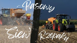 🌱 Pasowy Siew Rzepaku🌱 Claas Axion 870 amp Mzuri Pro Til 3T 🔥 Agromasz Domaradz 🔥 Podkarpacie ☀️ [upl. by Litman]