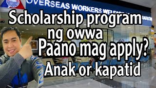 🔴 Owwa scholarship program paano mag applyODSP APPLICATION [upl. by Hartmann104]