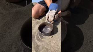 Making bracelet by extracting iron from sands 😱 [upl. by Cadel]