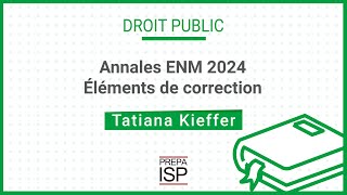 Annales ENM 2024  Droit public [upl. by Kelli]