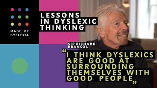 LIDT Richard Branson quotI think dyslexics are good at surrounding themselves with good peoplequot [upl. by Airetnahs]