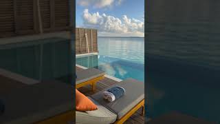 Emerald Faarufushi Resort amp Spa  Sunrise Water Villa with Pool  villa 316  brilliant sunrise 🌅 [upl. by Hamforrd]