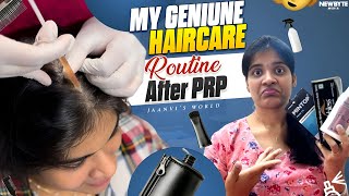 My Hair Care Routine After PRP Treatment  Tips for Healthy Hair Growth haircare hair [upl. by Hylan549]