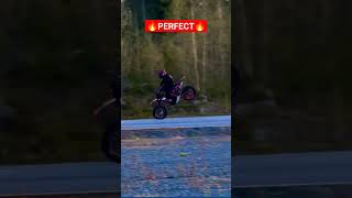 Supermoto Stunt 🔥 shorts stunt perfect [upl. by Ydnagrub773]