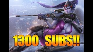 Overwatch Widowmaker Montage for 1300 SUBS [upl. by Oap]