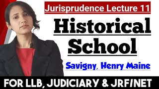 Historical School of Jurisprudence  Volksgeist theory  Savigny amp Henry Maine Jurisprudence [upl. by Eidna]