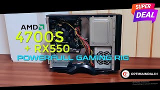 AMD 4700S  RX 550 Gaming Setup [upl. by Nosac582]