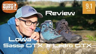 Lowa Ledro Mid GTX amp Lowa Sassa Mid GTX Hiking Boots REVIEW [upl. by Shute]