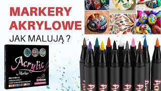 Jak Malują Markery Akrylowe na drewnie i szkle  Odpowiedź jest w Filmie  marker akryl malowanie [upl. by Azeel791]