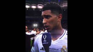 Bellingham post match interview about mbappe realmadried bellingham mbappe [upl. by Enegue]