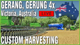 🔴LIVE 🔴 Custom Harvesting  Gerang Gurang 4x Victoria Australia  Farming Simulator 22 [upl. by Karola63]