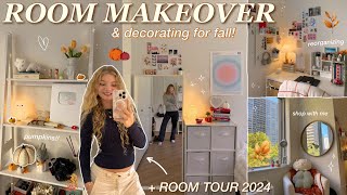 ROOM MAKEOVER amp DECORATE WITH ME FOR FALL 2024 ✨pinterest inspired bedroom makeover in new york city [upl. by Eizeerb]