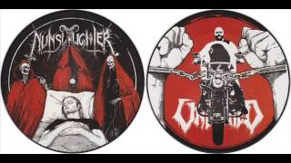 Nunslaughter  Unburied  7quot vinyl split full album [upl. by Shanney909]