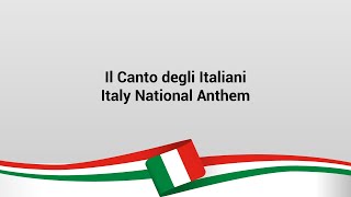 🇮🇹 Italian National Anthem LInno di Mameli  Lyrics Video 🇮🇹 [upl. by Deborah]