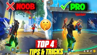 TOP 4 SECRET TRICKS IN FREE FIRE 🔥  PRO TIPS AND TRICKS 2024  4FLAG GAMER  FREE FIRE MAX [upl. by Auhsuj]